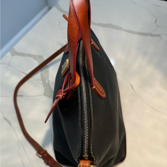 Dooney & Bourke Pebble Black and Brown Satchel Bag - Picture 6 of 15